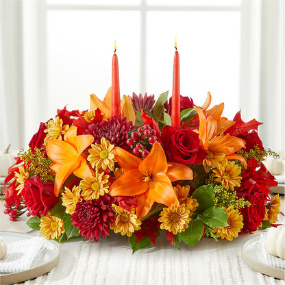 Autumn's Embrace Centerpiece –  Kennedale Florist, Saginaw TX