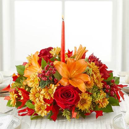 Autumn's Embrace Centerpiece –  Kennedale Florist, Saginaw TX