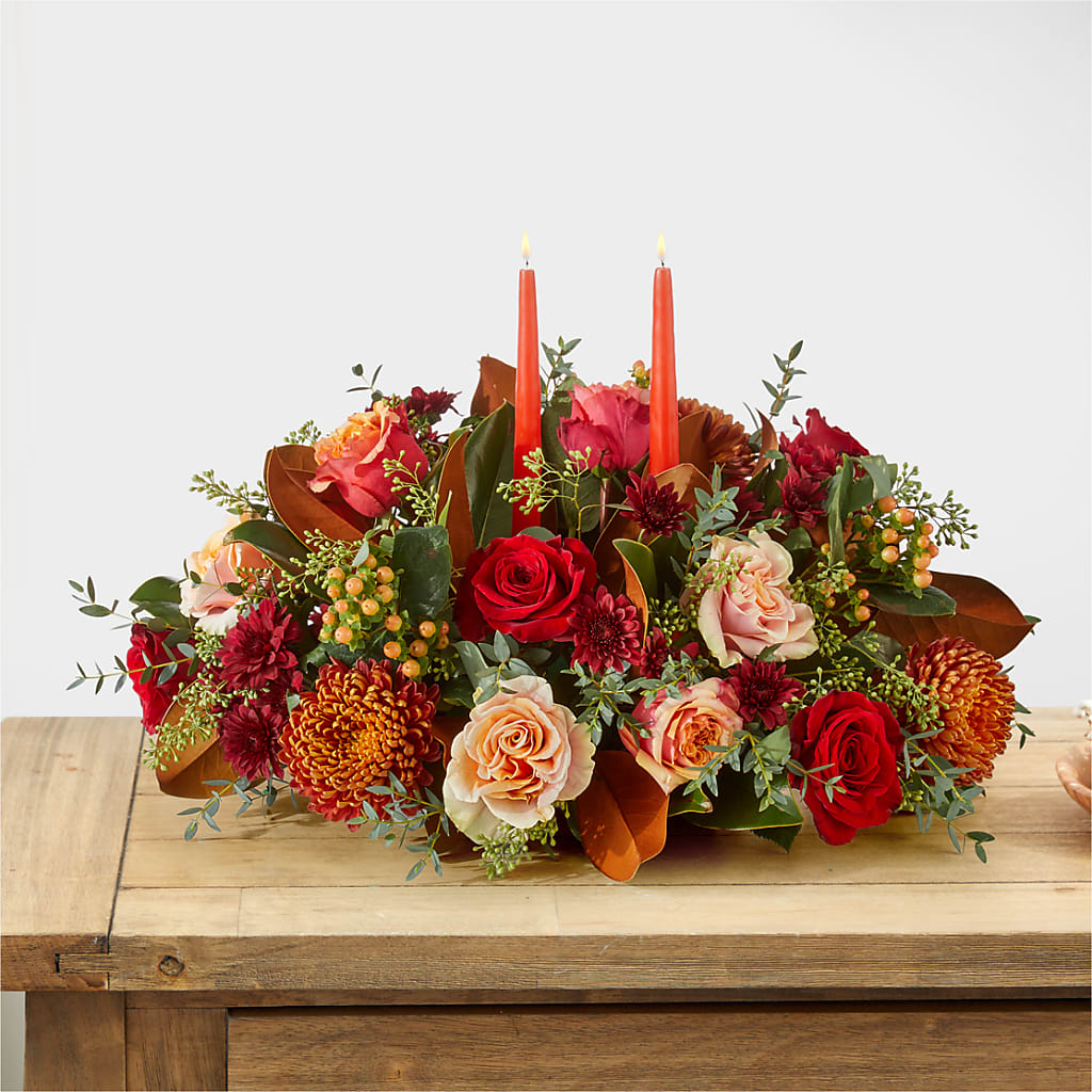 Gather Near Centerpiece –  Kennedale Florist, Saginaw TX