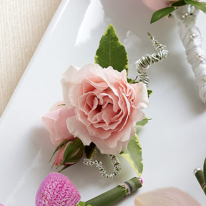 Pink Spray Rose Boutonniere –  Kennedale Florist, Saginaw TX