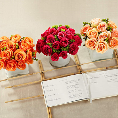 Dawn Rose Centerpiece –  Kennedale Florist, Saginaw TX