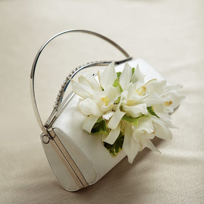 White Purse Decor –  Kennedale Florist, Saginaw TX