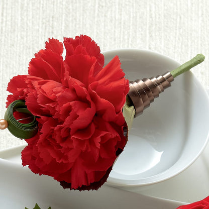 Red Carnation Boutonniere –  Kennedale Florist, Saginaw TX