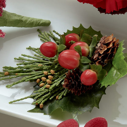 Red Berry Boutonniere –  Kennedale Florist, Saginaw TX